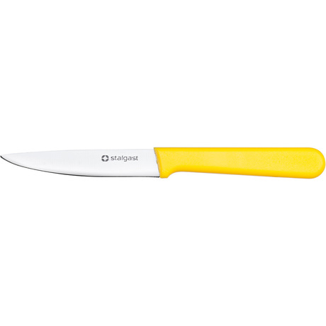 Zdjęcie do “Stalgast Nóż do obierania, uniwersalny, HACCP, żółty, dł, ostrza 90 mm - kod S285083”.