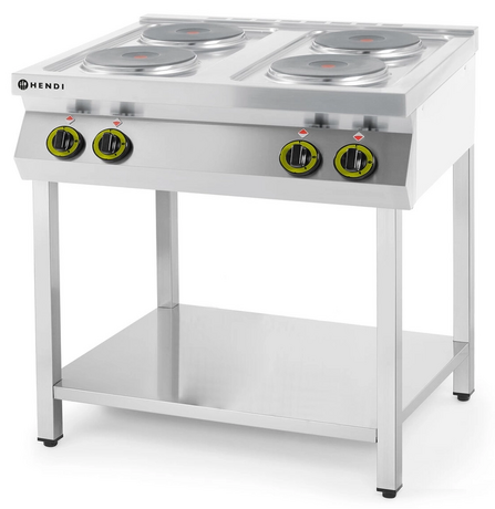 Zdjęcie do “Kuchnia elektryczna 4-płytowa Kitchen Line na podstawie otwartej - kod 226223”.