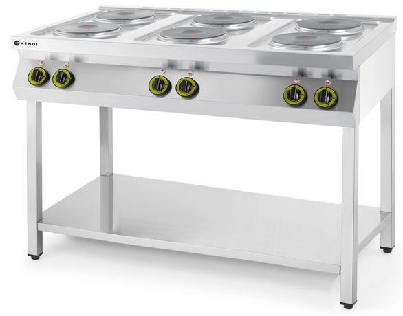 Zdjęcie do “Kuchnia elektryczna 6-płytowa Kitchen Line na podstawie otwartej - kod 226230”.
