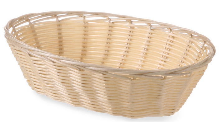 Zdjęcie do “Koszyk owalny z polirattanu 225x130x(H)55 mm - kod 426500”.