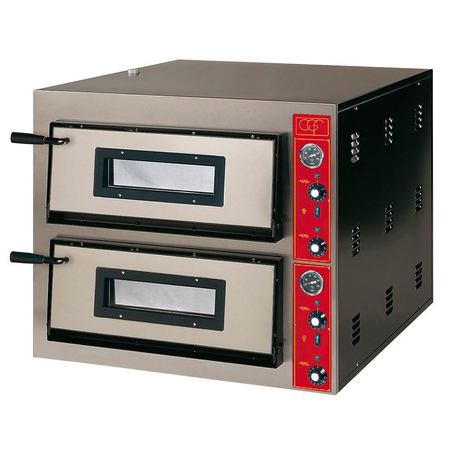 Zdjęcie do “Stalgast Piec do pizzy dwukomorowy E-Line 2x6x30 głęboki - kod S781512”.