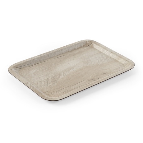 Zdjęcie do “Hendi Taca do serwowania z laminatem z melaminy, antypoślizgowa, z wzorem drewna 240x340 mm - kod 508909”.