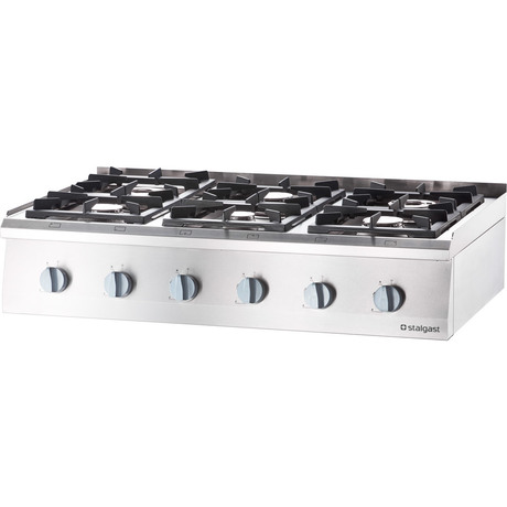 Zdjęcie do “Stalgast Kuchnia gazowa, 6-palnikowa, nastawna, 32,5 kW, G20 - kod S9707110”.