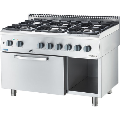 Zdjęcie do “Stalgast Kuchnia gazowa ECO z piekarnikiem elektrycznym, 6-palnikowa, P 21+6,5 kW, U G20 - kod S9714410”.