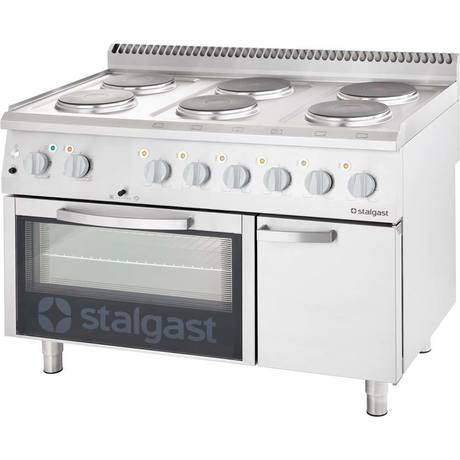 Zdjęcie do “Stalgast Kuchnia elektryczna, 6-polowa z piekarnikiem elektrycznym, 15,6+7 kW - S9717000”.
