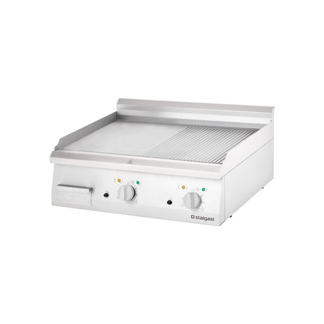 Zdjęcie do “Stalgast Płyta grillowa elektryczna, gładko-ryflowana, 8,1 kW - kod S9731300”.