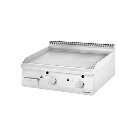 Zdjęcie do “Stalgast Płyta grillowa gazowa, gładko-ryflowana, 13 kW, G30 - kod S9731330”.