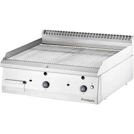 Zdjęcie do “Stalgast płyta grillowa gazowa, ryflowana, 13 kW, G20, chrom - kod S9737210”.