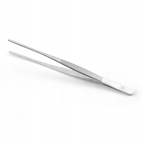 Zdjęcie do “Pęseta gastronomiczna uniwersalna 230 mm - kod 680025”.