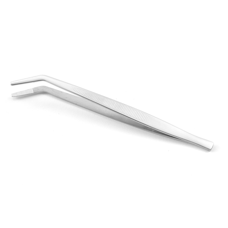 Zdjęcie do “Pęseta gastronomiczna zakrzywiona 160 mm - kod 680070”.
