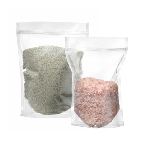 Zdjęcie do “Worki do pakowania typu doypack transparentne z zamknięciem strunowym 250 ml , 100 sztuk - kod 429082”.