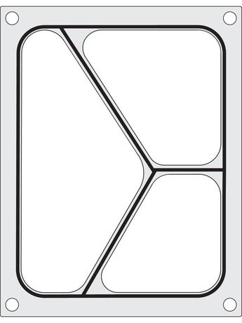 Zdjęcie do “Matryca do zgrzewarki T-REX M-C-S oraz B190/192 STRONG na tackę trójdzielną 227x178 mm kod - 805480”.