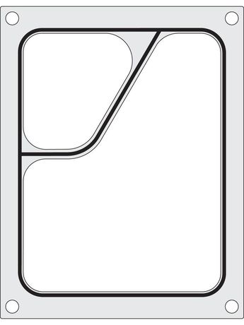 Zdjęcie do “Matryca do zgrzewarki CAS CDS-01 na tackę dwudzielną colt 227x178 mm - kod 805381”.