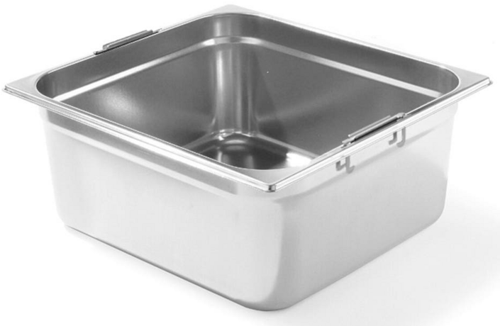Zdjęcie do “Hendi Pojemnik GN 2/3 z chowanymi uchwytami  wys 200 mm - Kod 803301”.