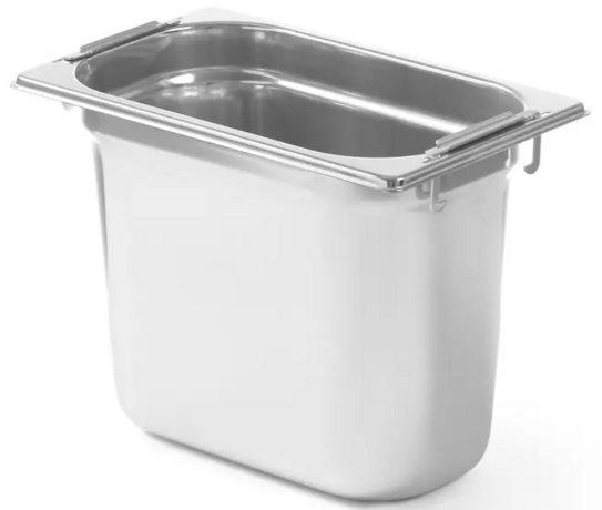 Zdjęcie do “Hendi Pojemnik GN 1/4 z chowanymi uchwytami  wys 200 mm - Kod 803608”.