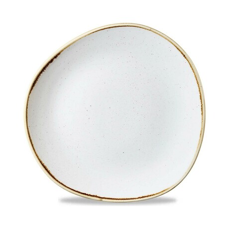 Zdjęcie do “Fine Dine Talerz płytki o organicznym kształcie Stonecast Barley White śr. 286 mm - kod SWHSOG111”.