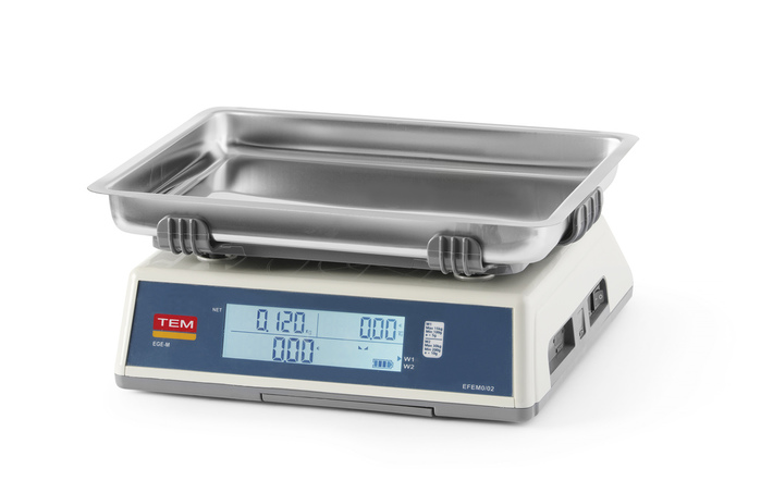 Zdjęcie do “TEM Waga kalkulacyjna LCD z legalizacją, głęboka szalka zakres 30 kg - kod TEM030C-PZR”.