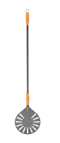 Zdjęcie do “Łopata do pizzy perforowana, okrągła 230x1200 mm - kod 618103”.