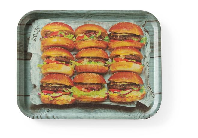 Zdjęcie do “Taca do serwowania Tasty antypoślizgowa z nadrukiem 330x430 mm - kod 508008”.