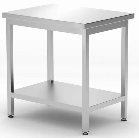 Zdjęcie do “Hendi Stół centralny z półką, skręcany 800x600x(H)850 mm - kod 817100”.