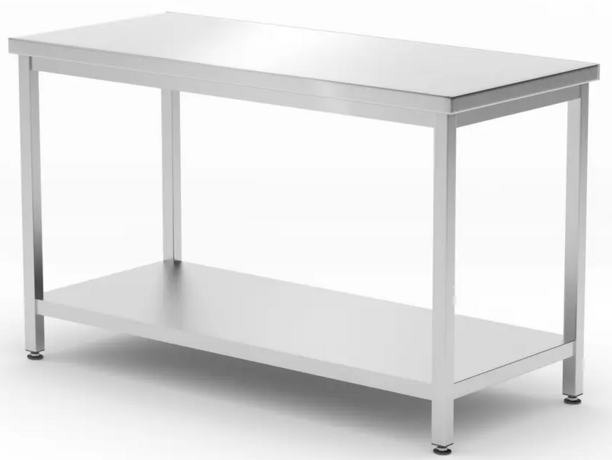 Zdjęcie do “Hendi Stół centralny z półką, skręcany 1200x600x(H)850 mm - kod 817179”.