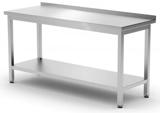 Zdjęcie do “Hendi Stół przyścienny z półką skręcany 1200x600x(H)850 mm - kod 817285”.