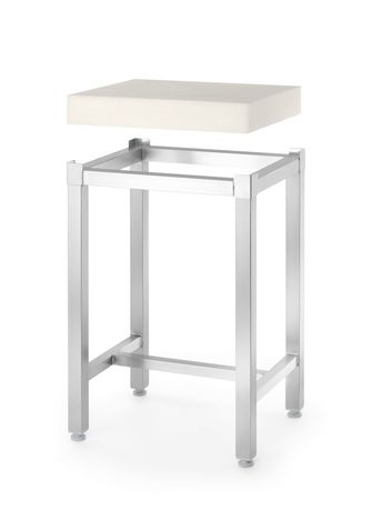 Zdjęcie do “Kloc masarski z polietylenu z podstawą 500x400x(H)830mm - kod 505144”.