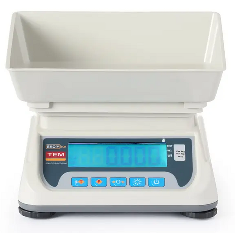 Zdjęcie do “TEM Waga kuchenna LCD z legalizacją, zakres 15 kg - kod TEKO+LCD15C-P1-B1”.