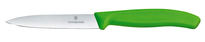 Zdjęcie do “Victorinox Swiss Classic Nóż do jarzyn, gładki, 10 cm, zielony - kod 6.7706.L114”.