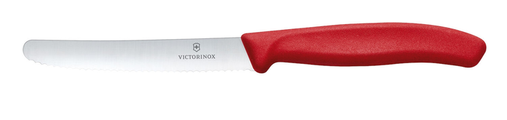 Zdjęcie do “Victorinox Nóż do pomidorów, zaokrąglony czubek, ząbkowany, 11 cm - kod 6.7831”.