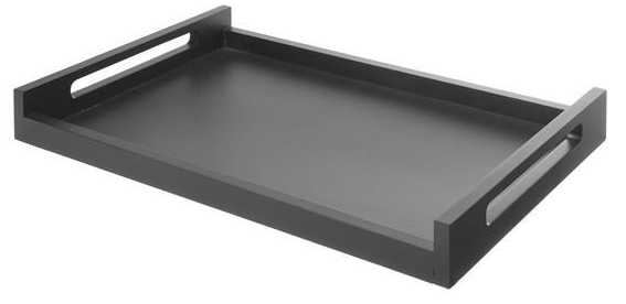Zdjęcie do “Fine Dine Taca Roomservice drewniana czarna 603x402 mm - kod 505113”.