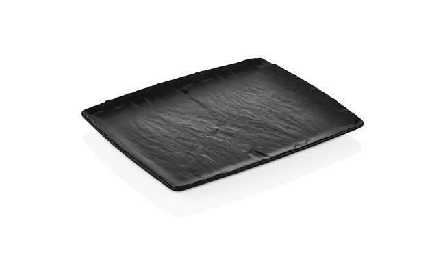 Zdjęcie do “Fine Dine Półmisek z melaminy Rock, czarny,GN 1/2, 265x325 mm - kod 562369”.