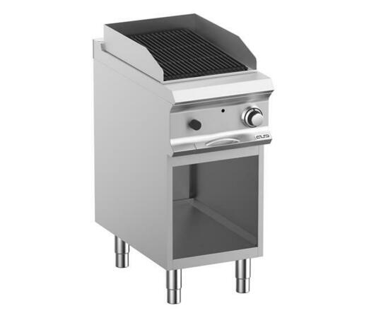 Zdjęcie do “MBM Grill lawowy gazowy pojedynczy z rusztem żeliwnym  na podstawie z 3 stron zamkniętej linia DominaPro 700 kod PLG74A”.