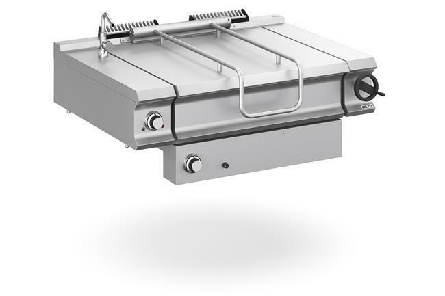Zdjęcie do “MBM Patelnia przechylna gazowa 80l z zapalnikiem elektrycznym i wanną ze stali AISI 304 nastawna linia Domina Pro 900 kod BRG912T”.