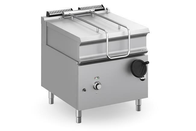 Zdjęcie do “MBM Patelnia przechylna gazowa 80l z zapalnikiem elektrycznym i wanną ze stali AISI 304 linia Domina Pro 900 kod BRG98A”.