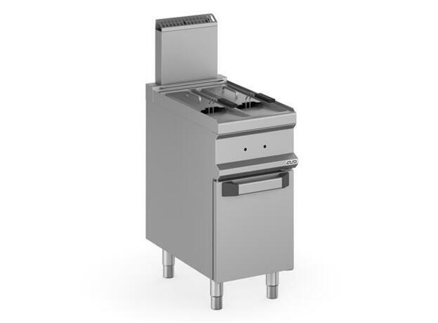 Zdjęcie do “MBM Frytownica gazowa, stołowa - 7l +7l, Magistra Plus 700 kod MFRG74A2V”.