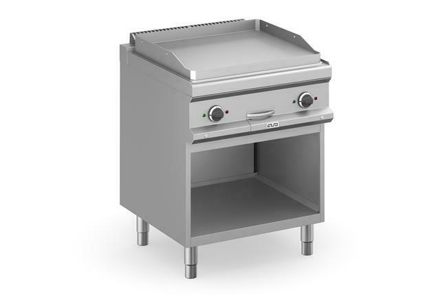 Zdjęcie do “MBM Płyta grillowa elektryczna, na podstawie z trzech stron zamkniętej 700x700 - gładka, Magistra Plus 700 kod MFTE77AL”.