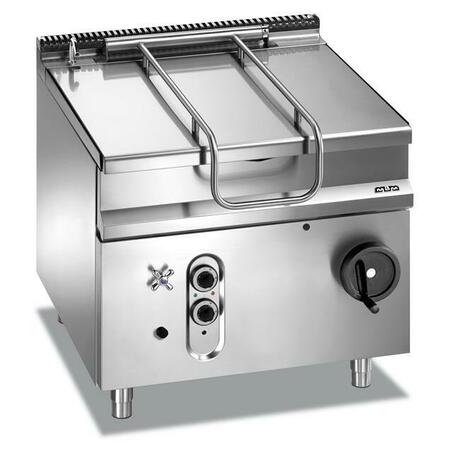 Zdjęcie do “MBM Patelnia przechylna gazowa, z zapalnikiem elektrycznym i wanna ze stali miękkiej, Magistra Plus 900 kod MBRG98AF”.