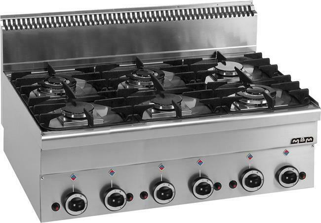 Zdjęcie do “MBM Kuchnia gazowa stołowa 6-palnikowa, Minima 600 kod G6S6”.