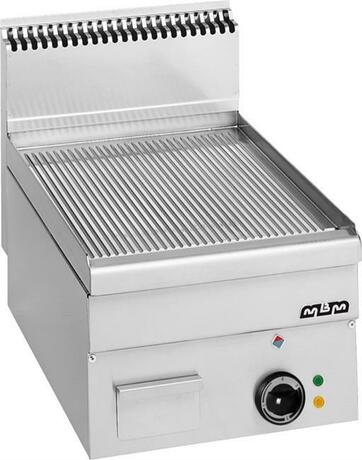 Zdjęcie do “MBM Płyta grillowa elektryczna, stołowa 400x600 - ryflowana, Minima 600 kod EFT46R”.