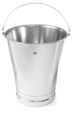 Zdjęcie do “Wiadro z pierścieniem ze stali nierdzewnej 15 l - kod 516720”.