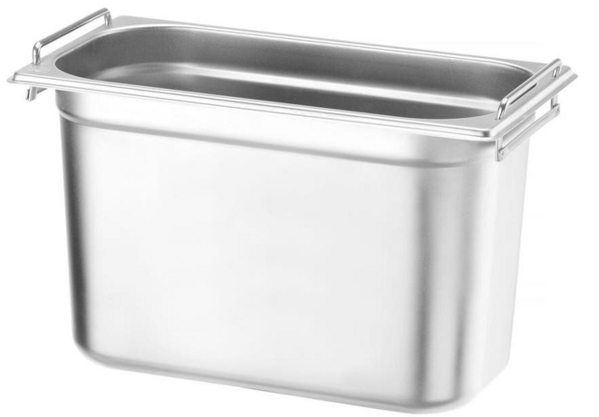 Zdjęcie do “Pojemnik GN 1/3 z chowanymi uchwytami wysokość 200 mm - kod 817452”.