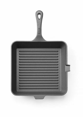 Zdjęcie do “Patelnia żeliwna do grillowania 265x265 mm - kod 629369”.