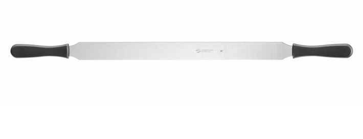 Zdjęcie do “Ambrogio Saneli szpatuła cukiernicza z dwoma uchwytami 705x37x(H)20 mm - kod SZ22042B”.