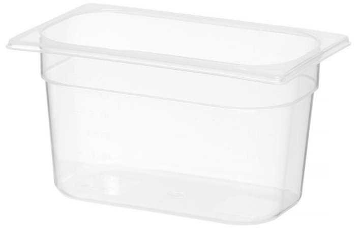 Zdjęcie do “Pojemnik GN 1/4 Profi Line z polipropylenu wys. 150 mm - kod 880319”.