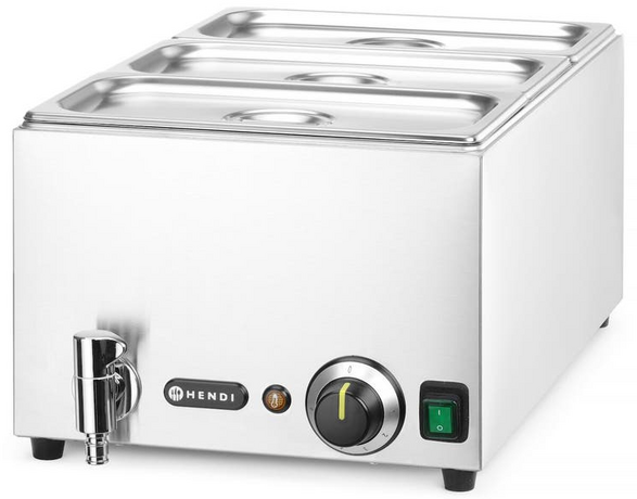 Zdjęcie do “Zestaw Bemar HENDI RANGER z kranem spustowym+ 3 pojemniki GN 1/3 z pokrywką - kod 238868”.