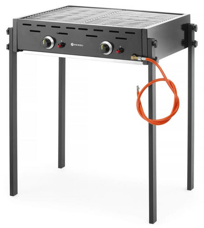Zdjęcie do “Hendi Grill gazowy Roast-Master Pro Black 11,6 kW - kod 148822”.