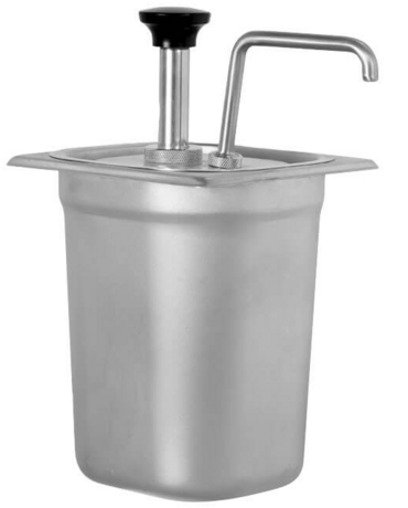 Zdjęcie do “Stalgast Dyspenser do sosów z pompką 3 l - kod S065316”.