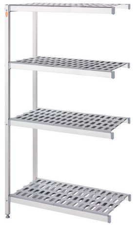 Zdjęcie do “Stalgast regał magazynowy aluminiowy na 2 nogach 1164x460x1680 mm - kod S686125”.