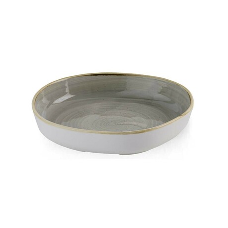 Zdjęcie do “Fine Dine Talerz organiczny z wysokim rantem Stonecast Peppercorn Grey 230 mm - kod SPGSWOB21”.